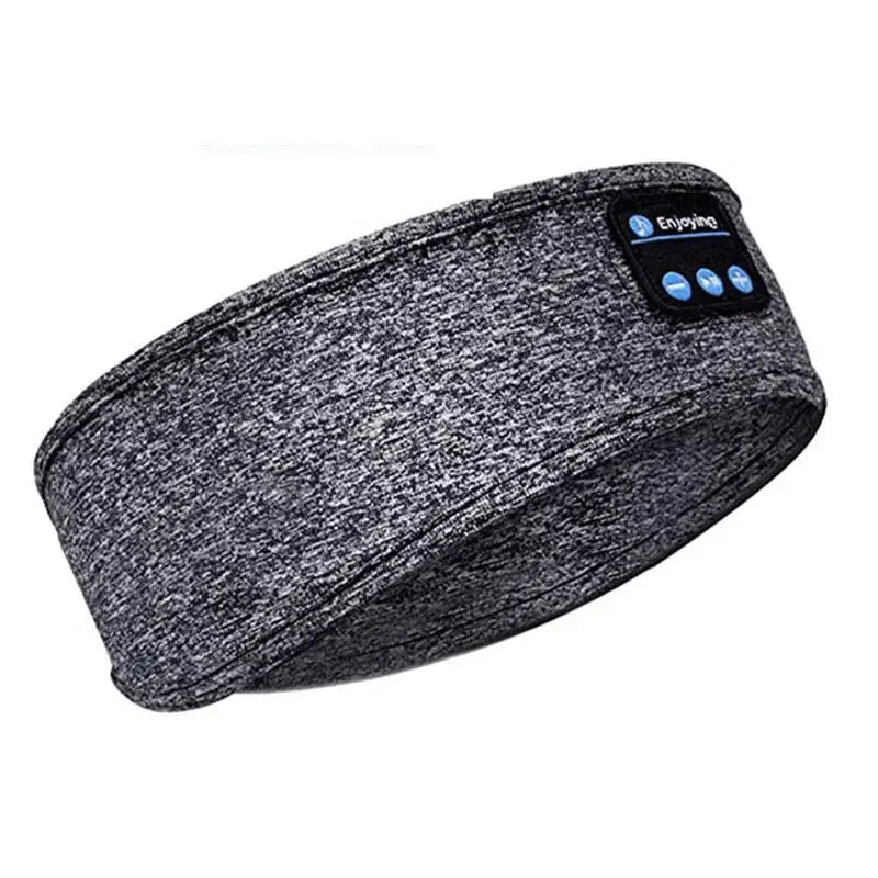 Bluetooth Sleep Headband Wireless Headphones - Breathable Fabric (Gray/Black) Tidesmit