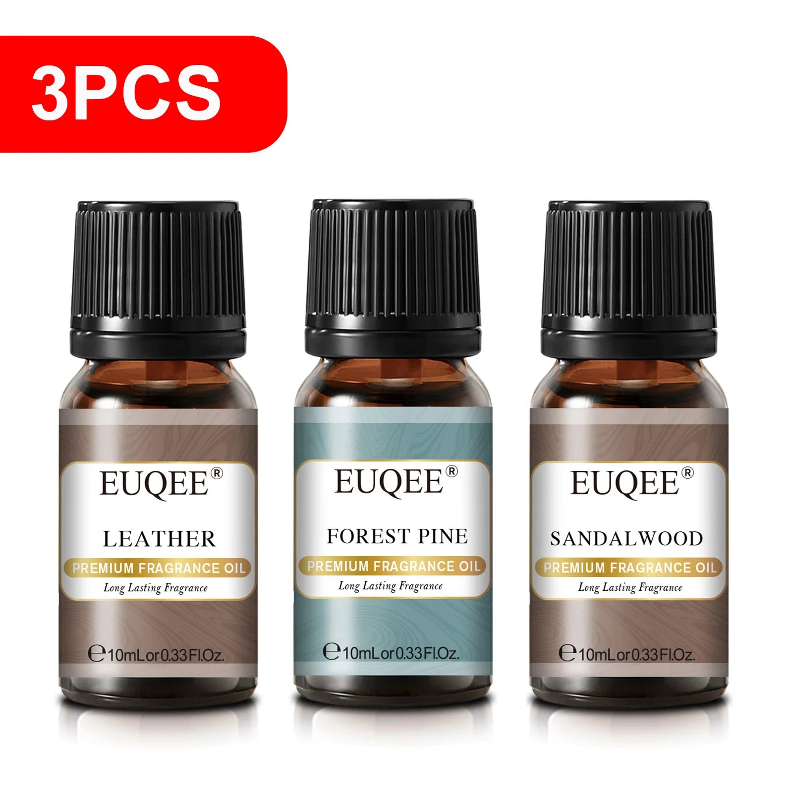 EUQEE Aromatherapy Fragrance Oil-10ml Coffee Leather Forest Pine Chocolate Coconut Cream Aroma Essential Oil For Reed Diffuser