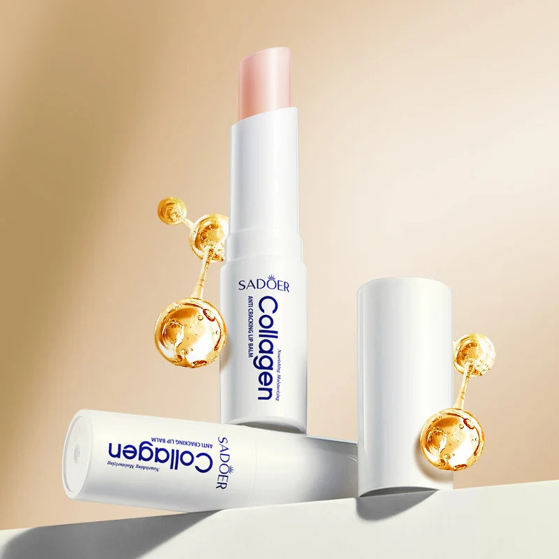 Moisturizing Lip Balm for Dry Lips - Hydrating Collagen Treatment Stick Lip Care Tidesmit