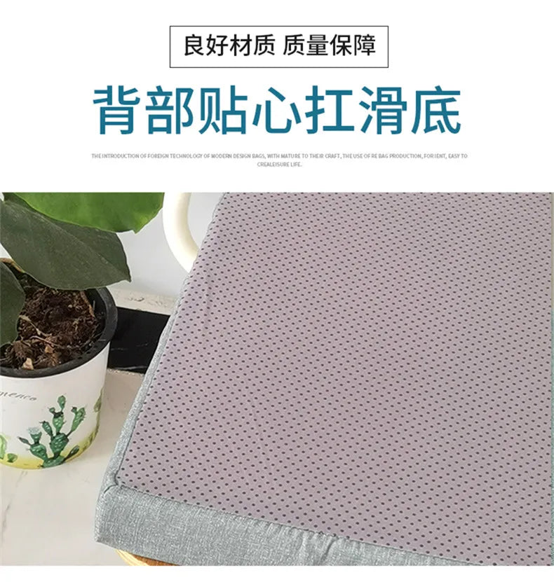 Solid Color Waterproof Seat Cushion Removable Tatami Mat Home Office Garden Decoration Chair Cushion 50x50 48x155