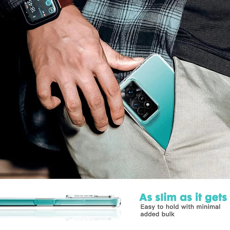 Clear Silicone Xiaomi Redmi Case | Slim Shock-Absorbing Cover Tidesmit