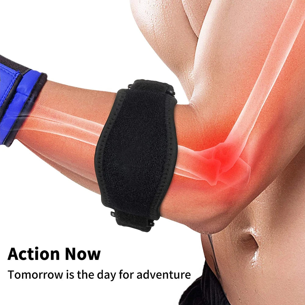 1 PCS Tennis Elbow Brace for Tendonitis, Forearm Brace Support Band with Compression Pad and Elbow Strap Wrap for Golfers Unisex