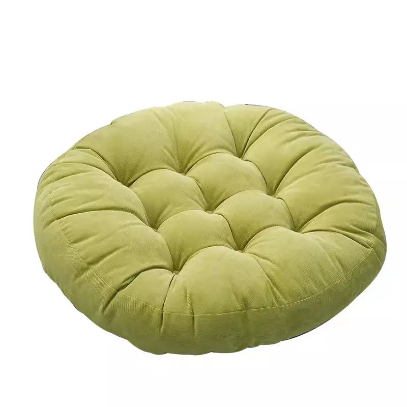 Green Large Round Floor Seat Cushion Thickened Tufted Tatami Mat Pad Ottoman Pouf Futon Chair Seat Meditation Seating Pillow 방석