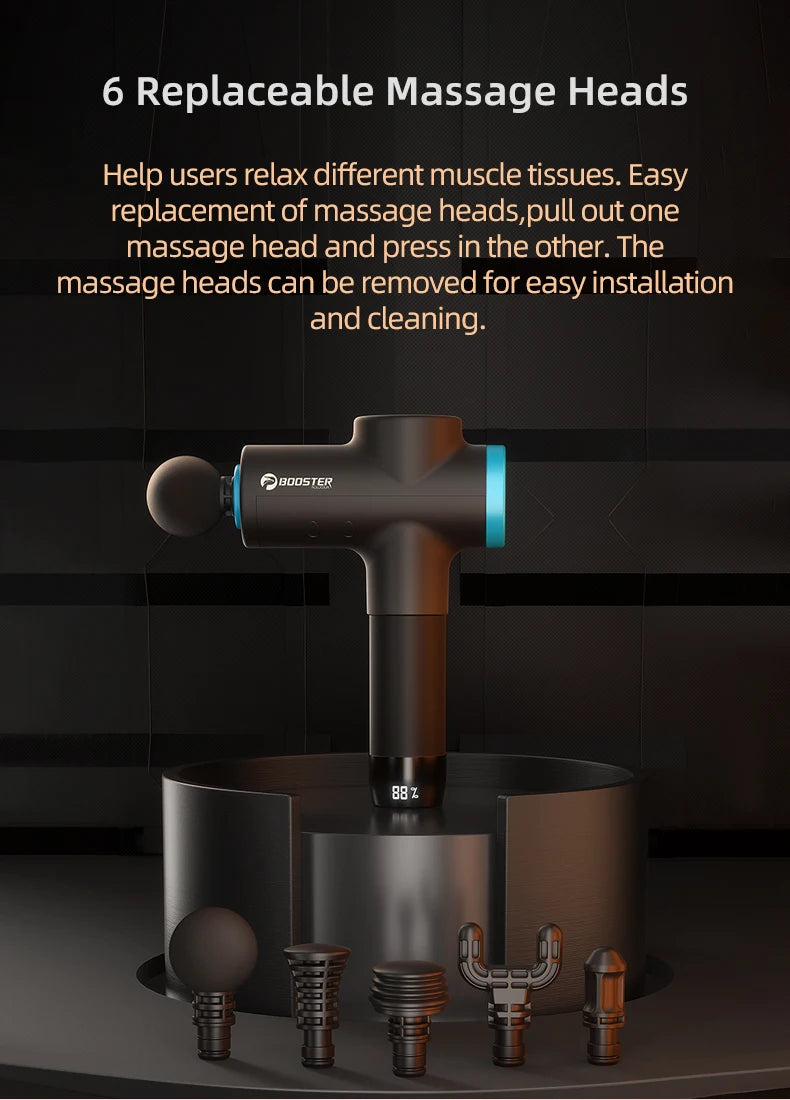 Deep Tissue Percussion Massage Gun - 12V Portable Rechargeable Device Fascia Gun Tidesmit