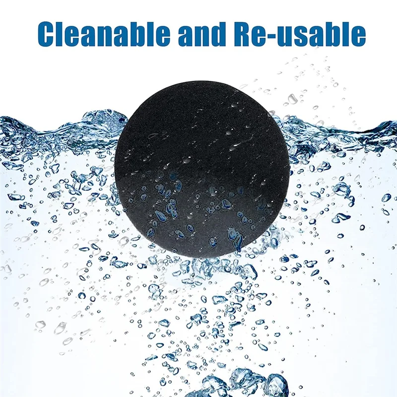 10pcs reusable black sponge HEPA filter replacements for Neakasa/Neabot P1 Pro pet grooming vacuum kits. Washable design.