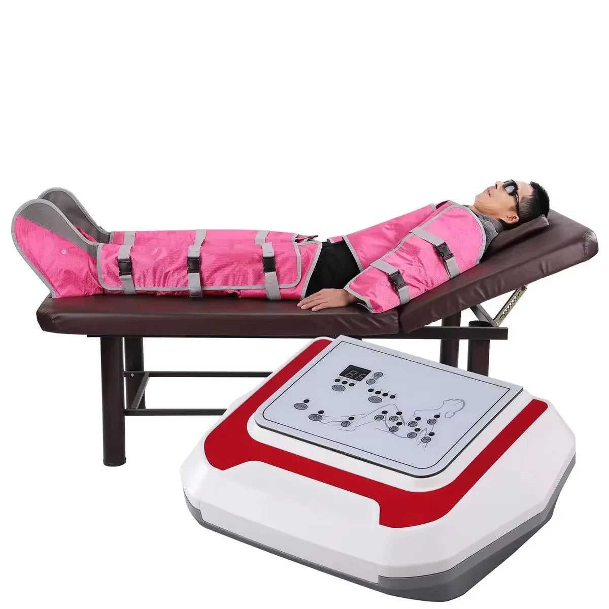Pressotherapy Machine for Lymphatic Massage - Purple & Red Options Massage Chairs Tidesmit