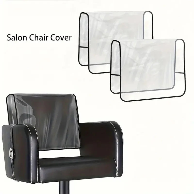 Salon Chair Back Cover - Clear PVC Protective Guard for Wellness Chairs Massage Chairs Tidesmit