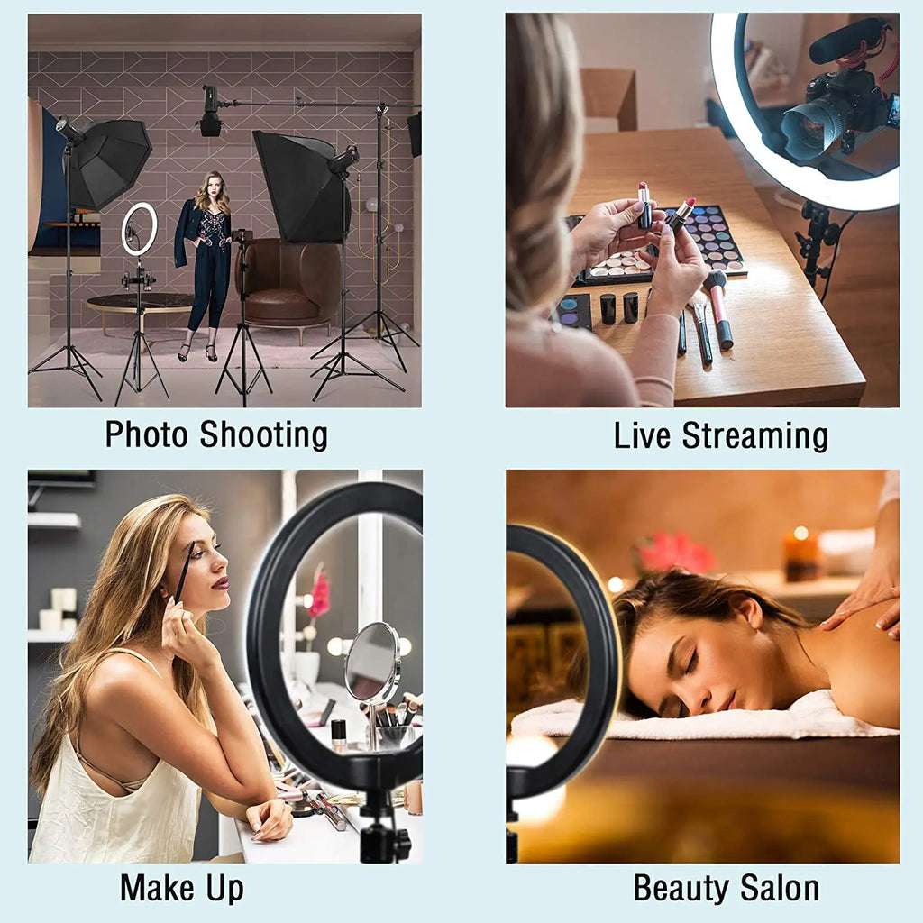 LED Ring Light with Tripod Stand for Video Live Streaming by Tidesmit Tidesmit