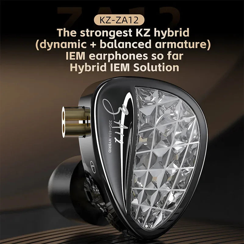 Wired Hybrid In-Ear Monitor Headphones with Dual Tuning by Tidesmit Tidesmit
