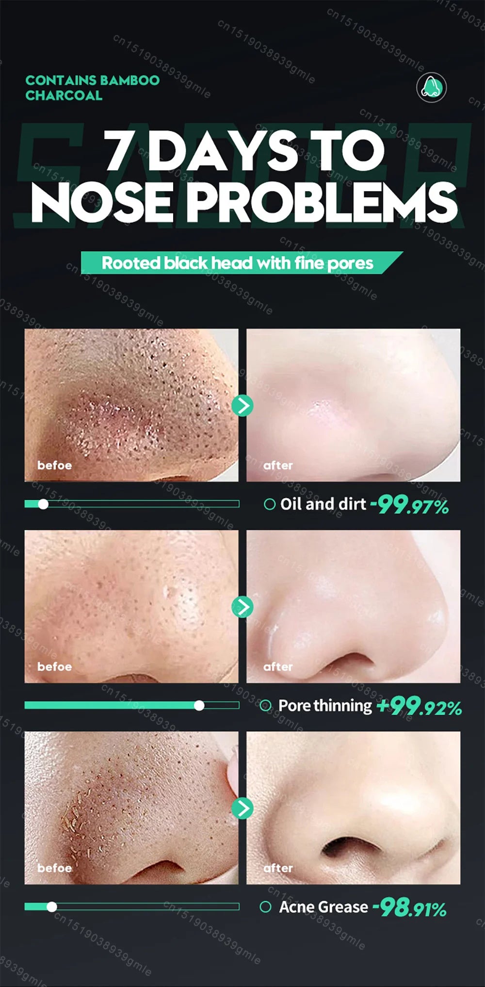Remove Blackheads Deep Cleansing Nose Strips Gentle Facial Care Tool Unisex Remove Stickers Black Head Skin Care Mask Patch