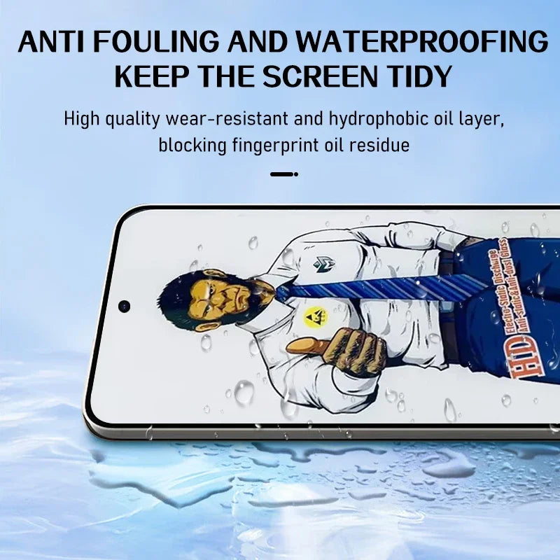 3PCS Fingerprint Unlock Tempered Glass Screen Protectors for Samsung Galaxy S25 S24 Ultra S23 S22 Plus S25Ultra HD Film Cover AE Tidesmit