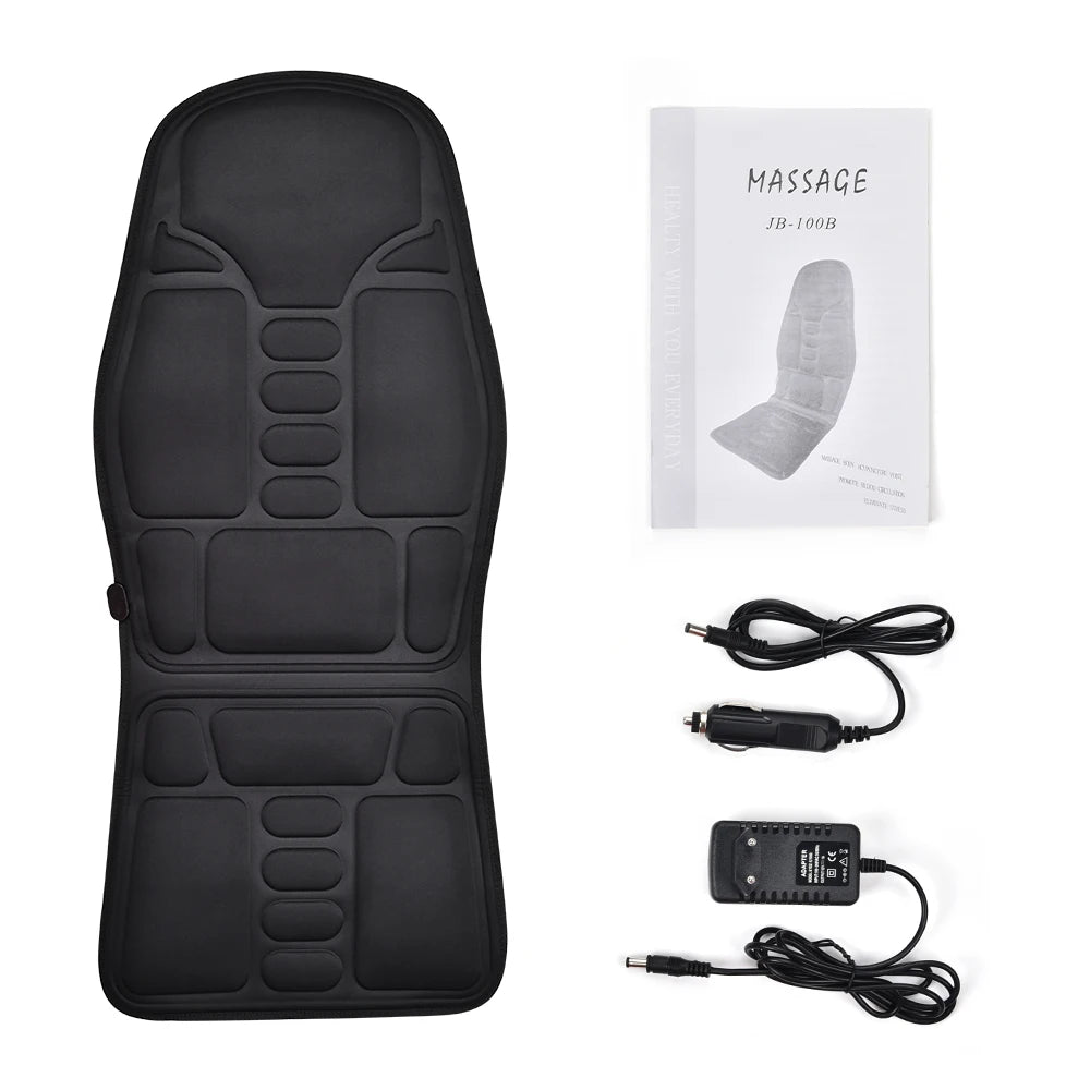 Electric Massage Chair Pad with Heat and Vibration for Back Relief Body Shaping Massage Equipment Tidesmit