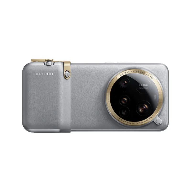 Xiaomi 15 Ultra Leather Camera Bag Case - Military-Grade Protection Grey xiaomi 15 ultra Tidesmit