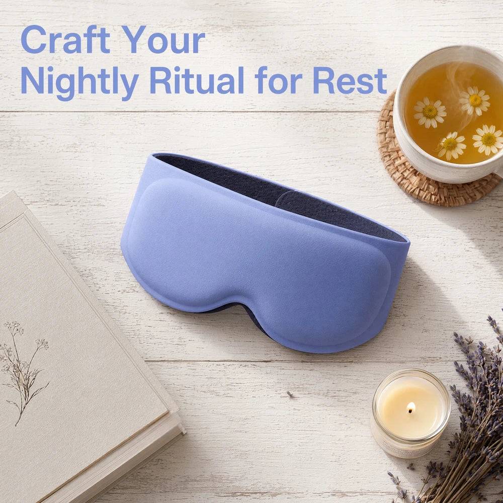 3D Weighted Sleep Mask, Eye Mask for Sleep,3D Contoured Design,Gentle Micro Pressure Sleep Mask soft and breathable