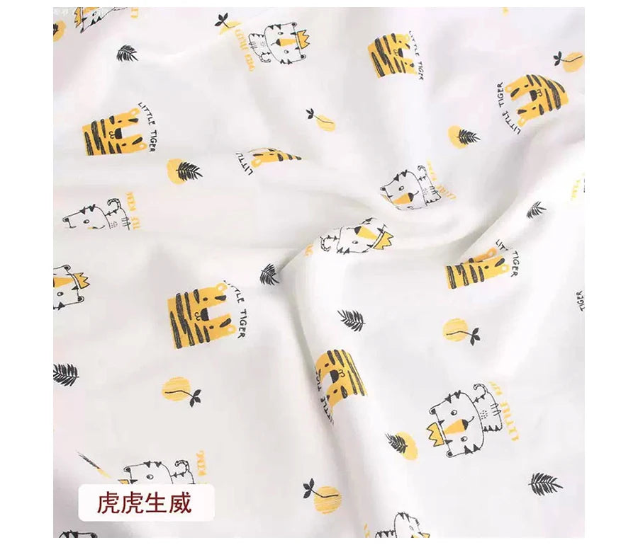 Baby Fabric Knit Jersey Print Fabric Sewing Material for Children's Garment 50*185cm Brocade Fabric Organic Fabric  Knitted