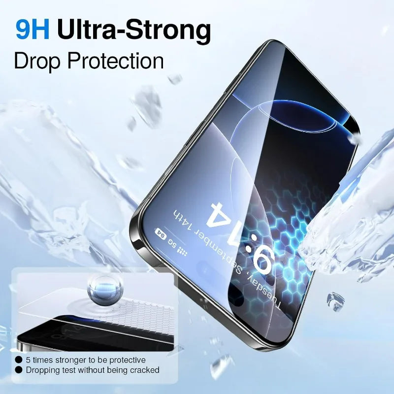 For IPhone 17 Pro Max Screen Protector Hardness Full Coverage Easy To Install Tempered Glass Anti-Scratch Film for IPhone 17Air AE Tidesmit