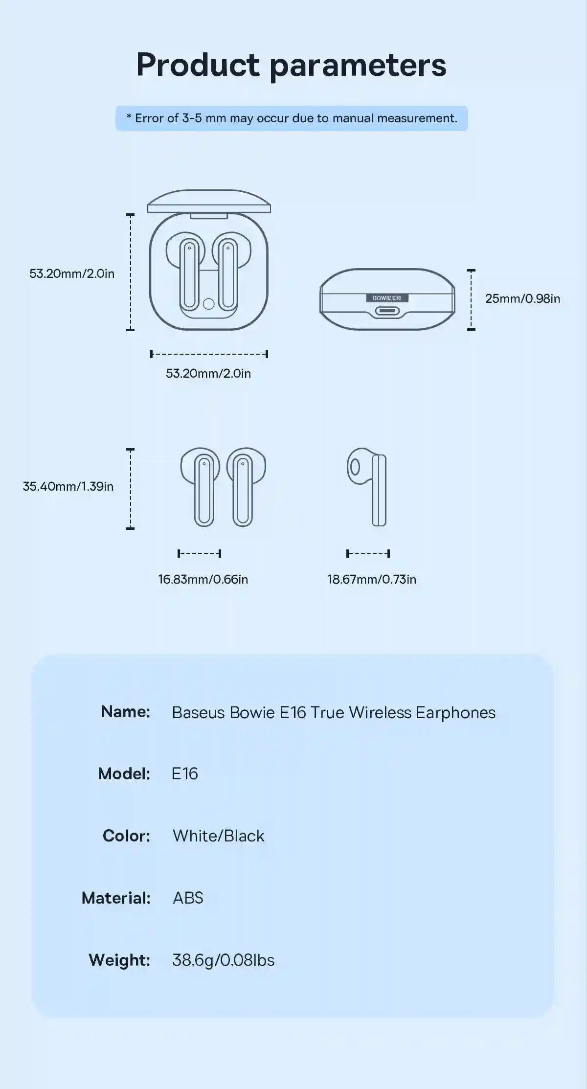 Tidesmit Wireless Earbuds - Bluetooth 5.3 with 30-Hour Battery Life Tidesmit