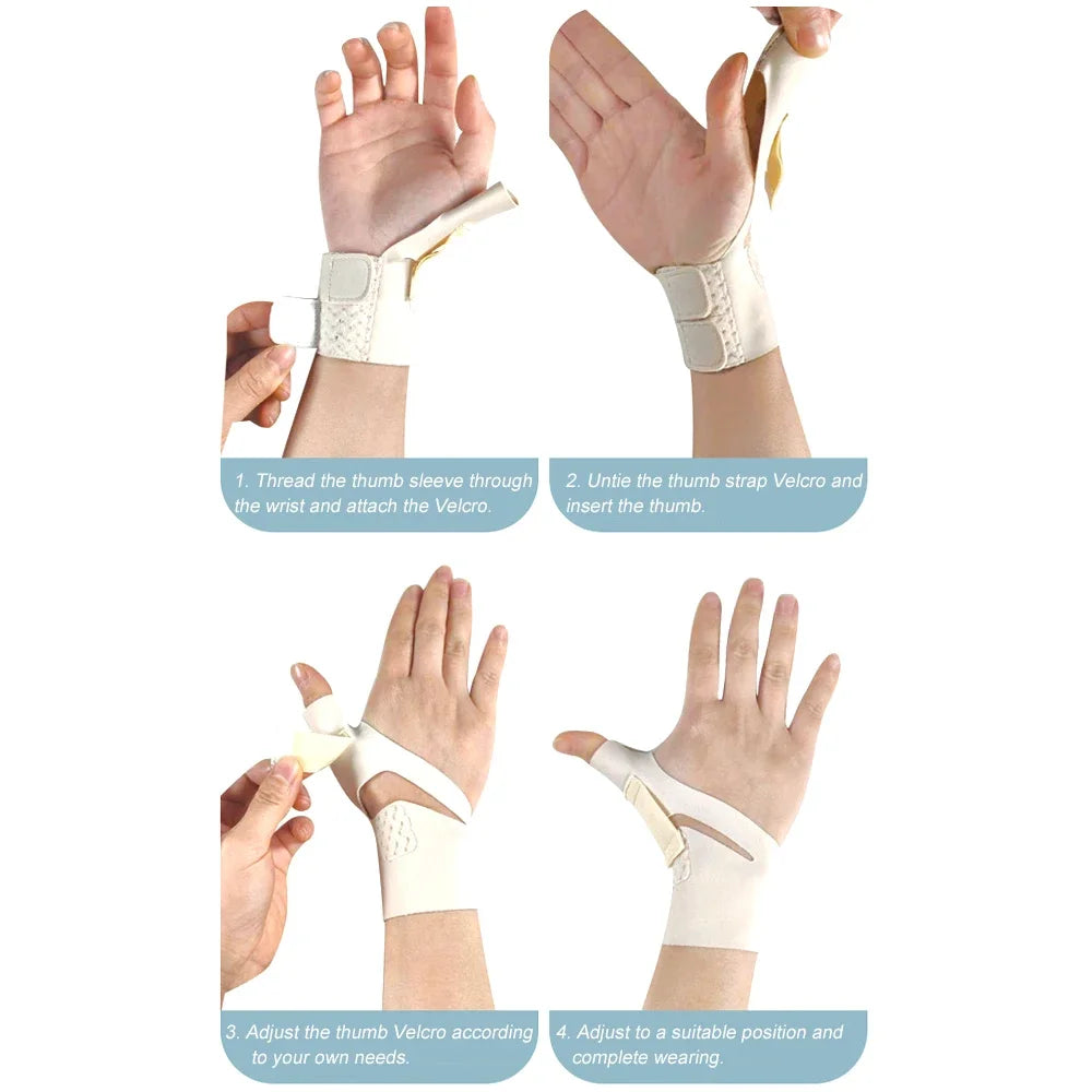 1Pcs Thumb Brace & Wrist Stabilizer Right Left Hand Women & Men, Spica Splint, CMC Thumb Brace with Thumb Support for Arthritis