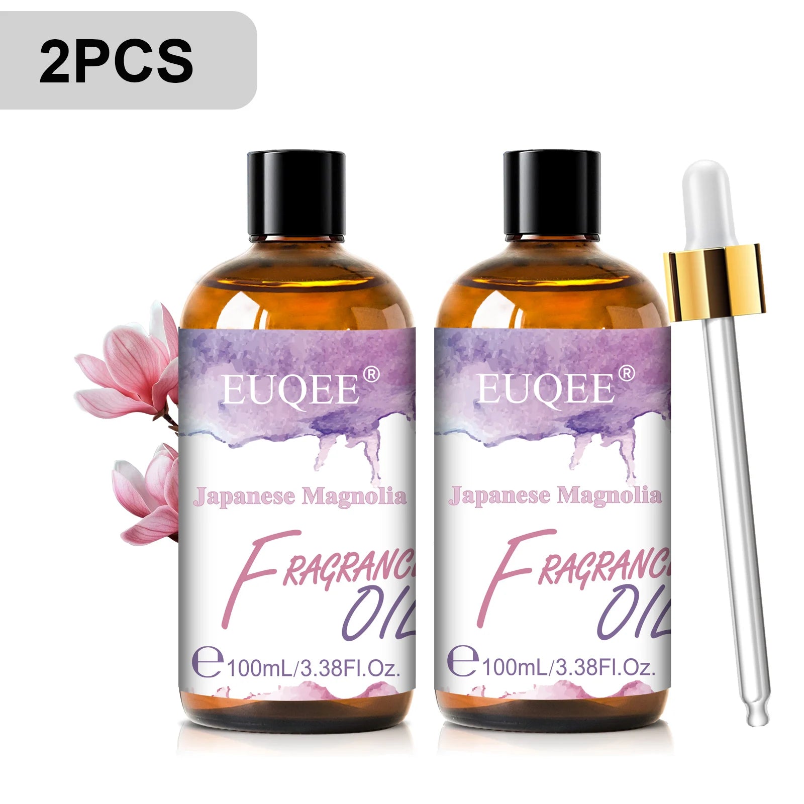 EUQEE 100ml Premium Fragrance Oil Coconut Vanilla White Musk Freesia Aroma Fragrance Oils For Diffuser Humidifier Candle Making