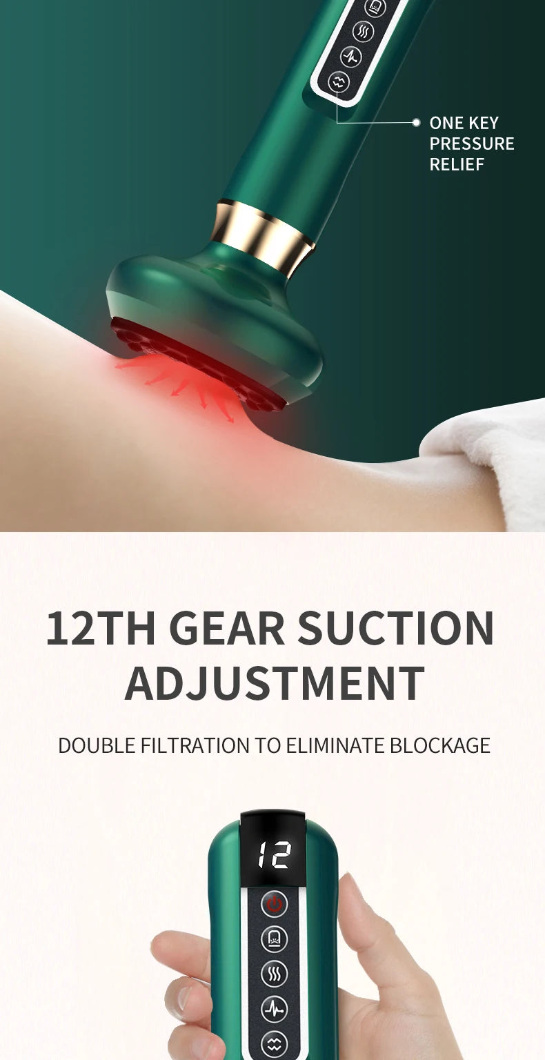 Electric Cupping Massager for Cellulite Removal and Body Sculpting Relaxation Treatment Tidesmit