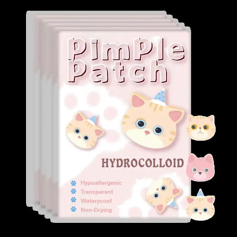 600Pcs Acne Patches Cat Shaped Acne Heal Sticker Colorful Acne Cover Removal Pimple Patch Anti-Acne Hydrocolloid Sticker