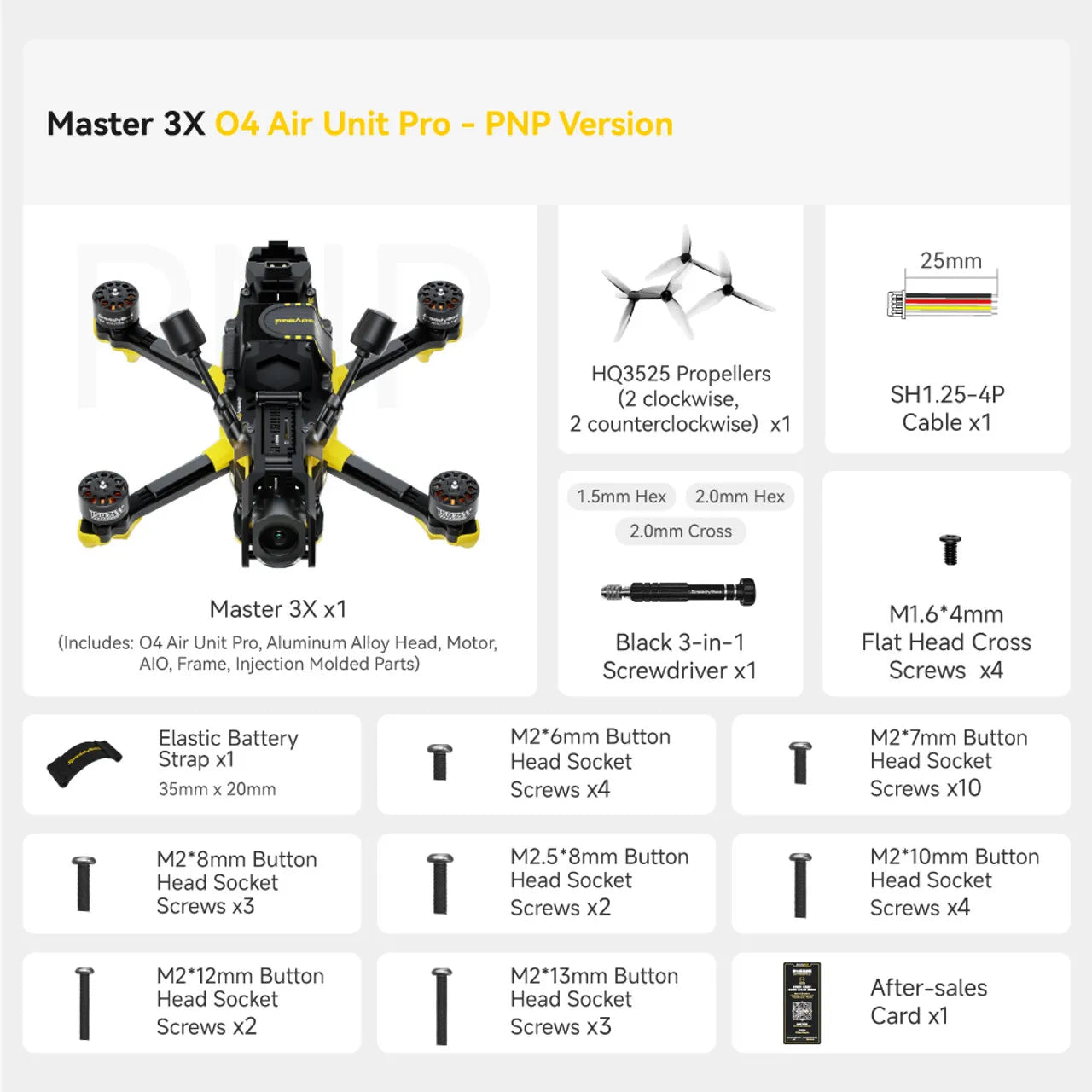 SpeedyBee Master 3X FPV Racing Drone, O4 Pro Digital Performance O4 Pro PNP Version Tidesmit
