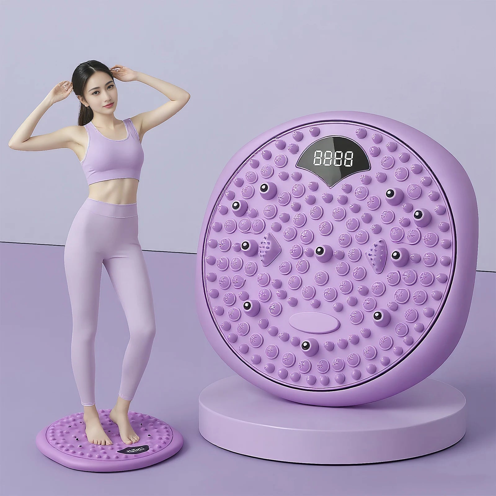 Waist Twisting Disc with Magnetic Foot Massage Therapy - Tidesmit Body Shaping Massage Equipment Tidesmit
