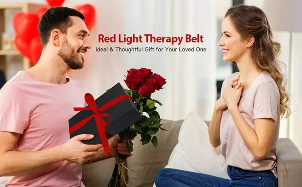 Red ＆Infrared LED Light Therapy Belt 850nm 660nm Back Pain Relief Wrap Burn Fat Belt Slimming Machine Waist Heat Pad Full Body