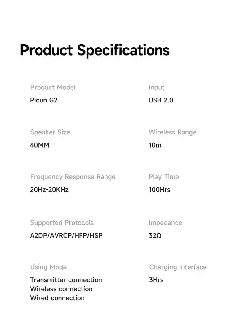 Wireless Gaming Headset: 2.4GHz Low Latency Over-Ear Headphones Tidesmit