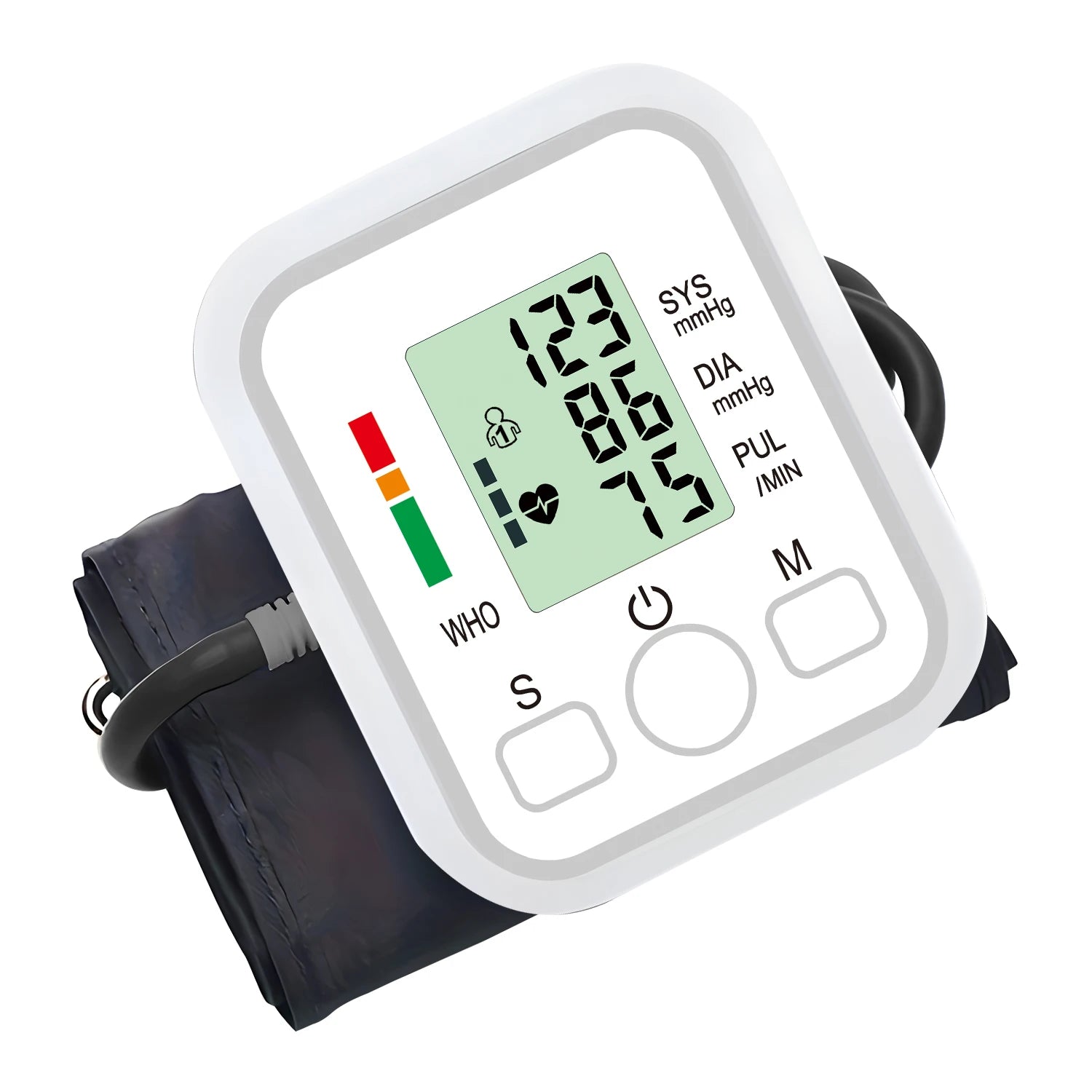 Portable Tonometer Digital Tensiometer Heart Rate Monitor Arm Blood Pressure Monitor BP Equipment Automatic Professional Medical
