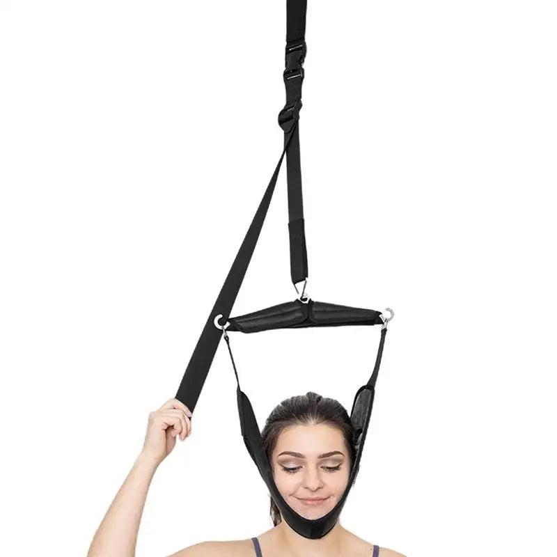 Neck Traction Device for Cervical Spine Relief - Ergonomic Wellness Kit Relaxation Treatment Tidesmit