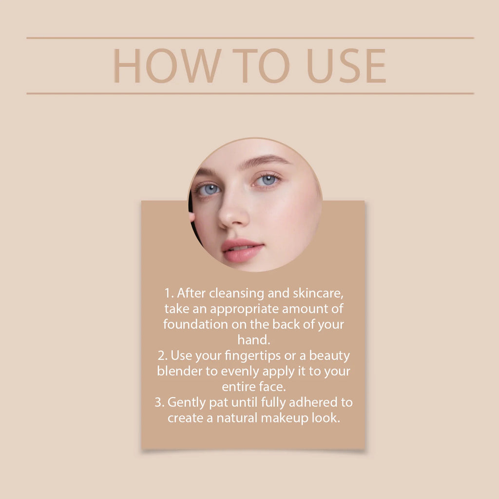 Tidesmit color changing foundation with SPF 15 providing full coverage and natural finish in a smooth texture view