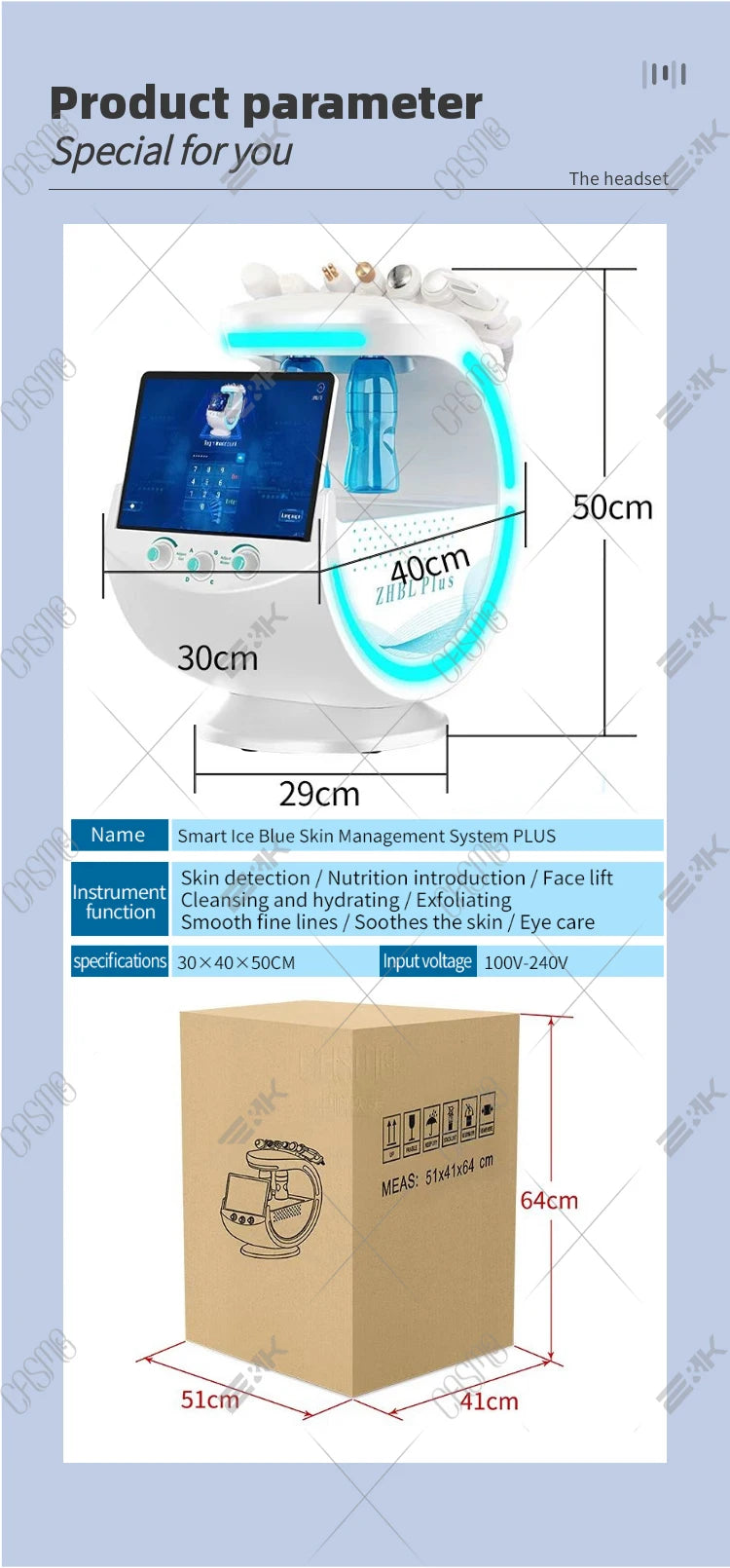 7-in-1 Hydro Facial Machine | Professional Deep Skin Therapy Body Shaping Massage Equipment Tidesmit