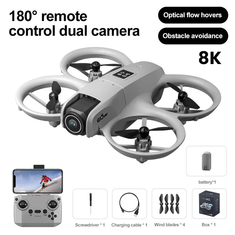 Mini 4K Camera Drone - Foldable Obstacle Avoidance Quadcopter CZ06 8K Tidesmit
