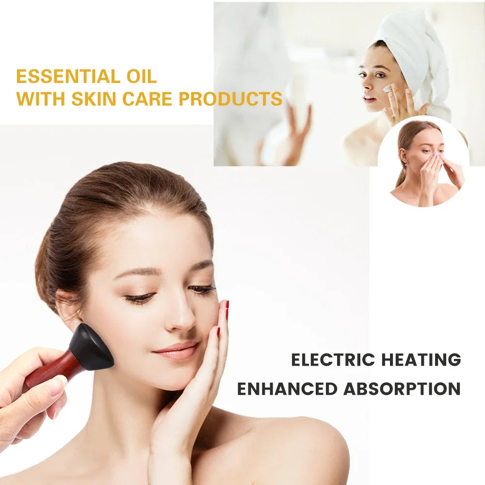 Electric Volcanic Stone Massager | Natural Bian Gua Sha Heat Therapy Back Massage Instrument Tidesmit