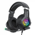 Tidesmit RGB Over-Ear Gaming Headphones with Mic - Low Latency Audio Black Tidesmit