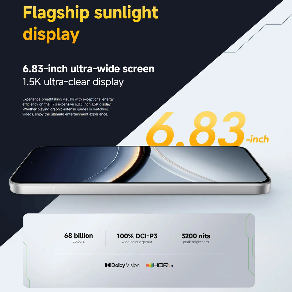 POCO F7 5G Smartphone 12GB RAM 256GB - 1.5K AMOLED Display AE Tidesmit