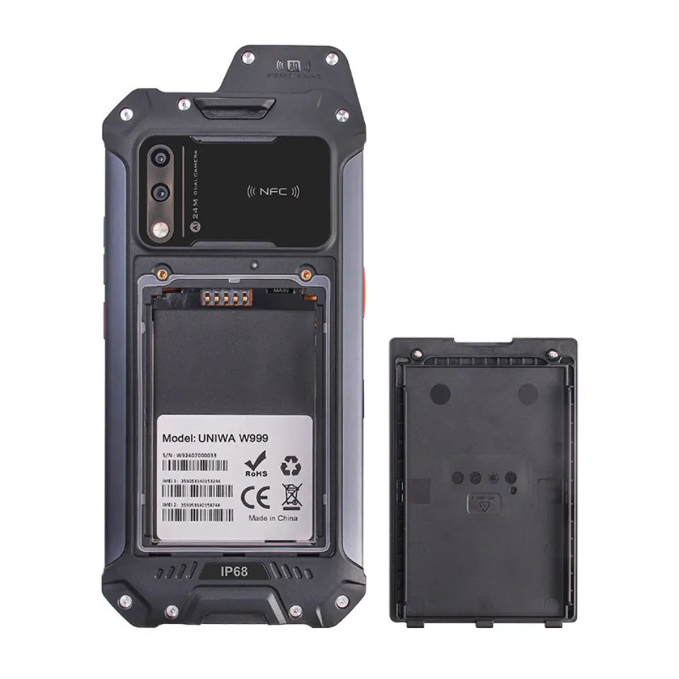 UNIWA W999 ATEX Explosion-proof Smartphones Rugged IP68 6.39" FHD Andriod13 8GB+128GB 5000mAh Walkie Talkie PTT NFC Mobile Phone
