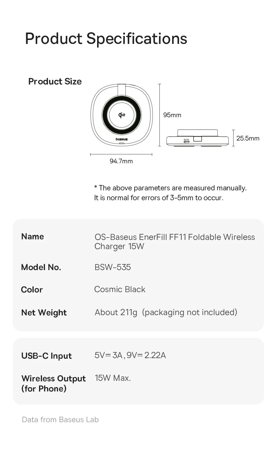 Foldable Qi2 Magnetic Wireless Charger Stand for iPhone 16 Series Tidesmit
