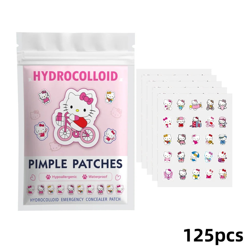 Acne patches, acne stickers, facial acne patches, concealer, concealer stickers 125PCS hello kitty