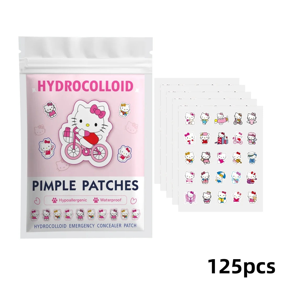 Acne patches, acne stickers, facial acne patches, concealer, concealer stickers 125PCS hello kitty