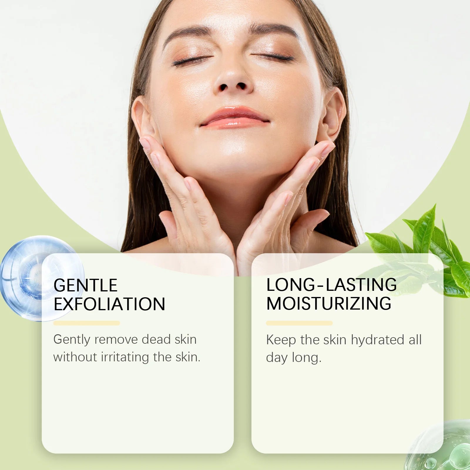 Green Tea Facial Scrub - Deep Pore Exfoliation - Natural Skin Care Scrubs Treatments Tidesmit