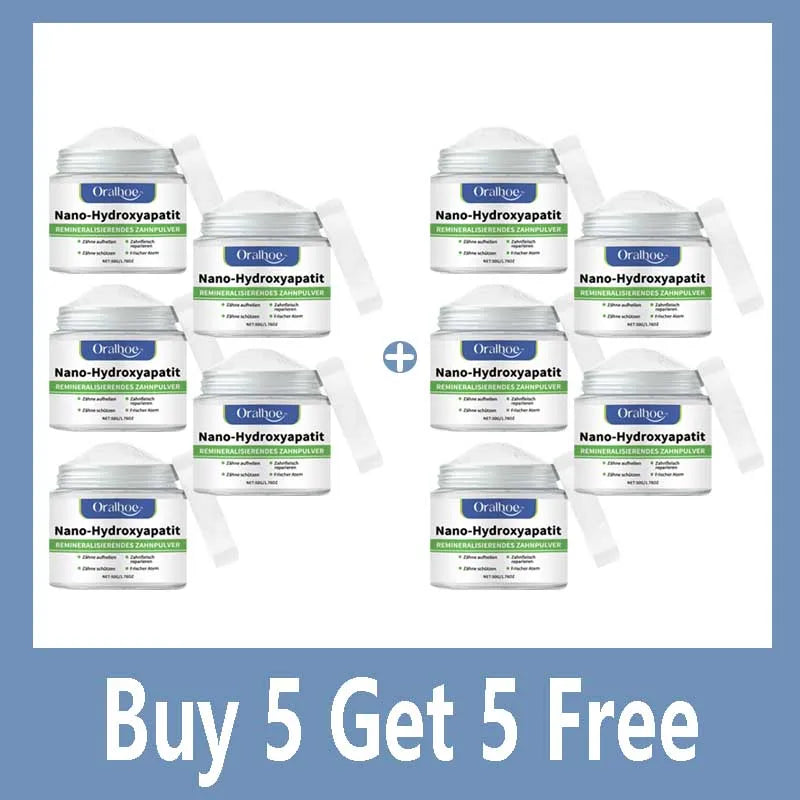 Tidesmit winter whitening tooth powder with 10% hydroxyapatite for enamel repair and fresh cool mint breath