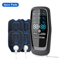 TENS Muscle Stimulator: Portable Electric Massager for Muscle Relief Body Shaping Massage Equipment 858 4Pads Tidesmit
