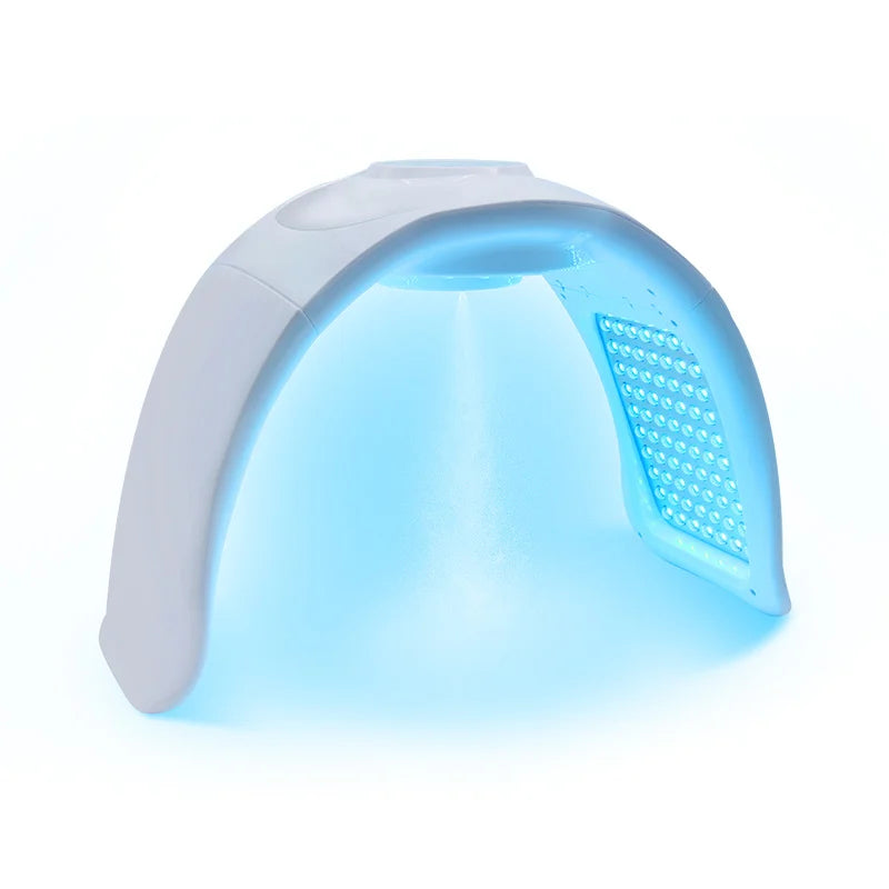 Newly 7-Color Phototherapy Lamp PDT LED Photon Machine Nano Spray Skin Moisturizing Face Steam Engine Face SPA Red Blue Light