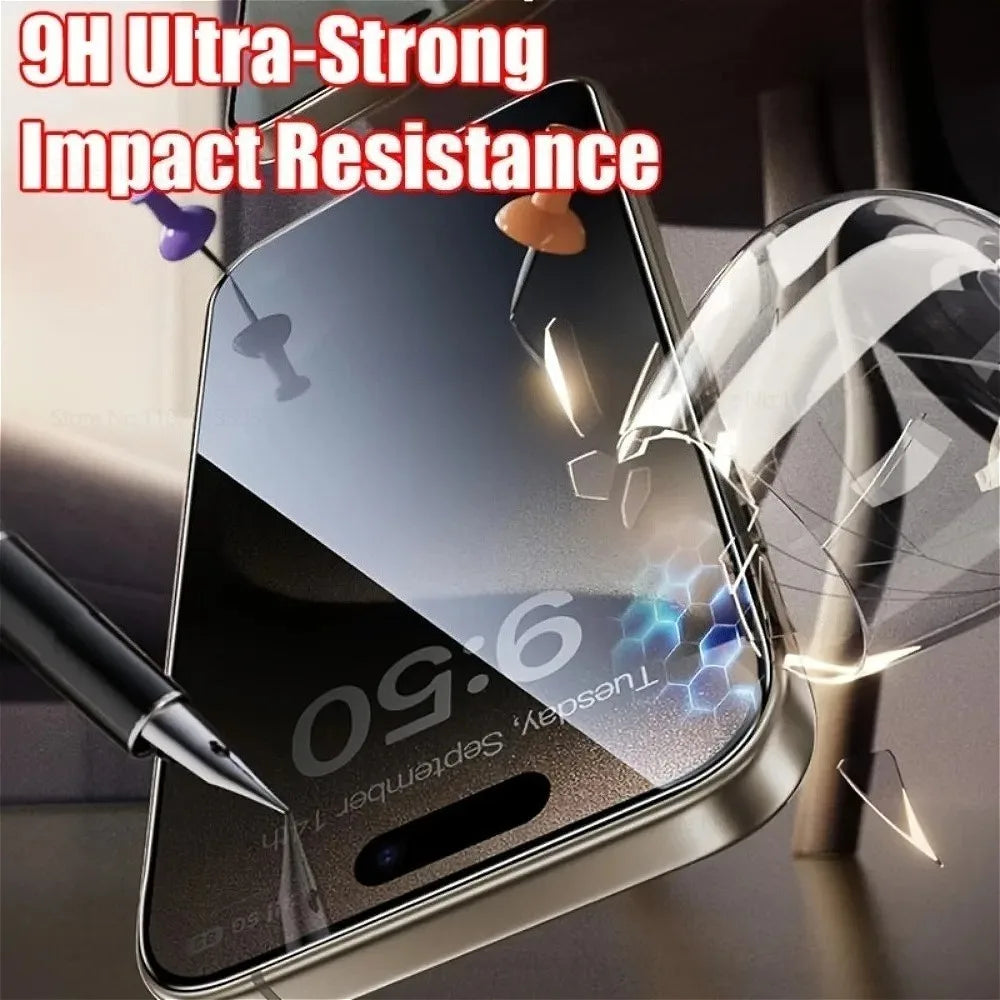 4Pcs Anti Spy Full Screen Protector for iPhone 17 16 15 14 Pro Max 15 16 Plus Tempered Glass for iPhone 13 12 11 Pro 16e 17 Air AE Tidesmit