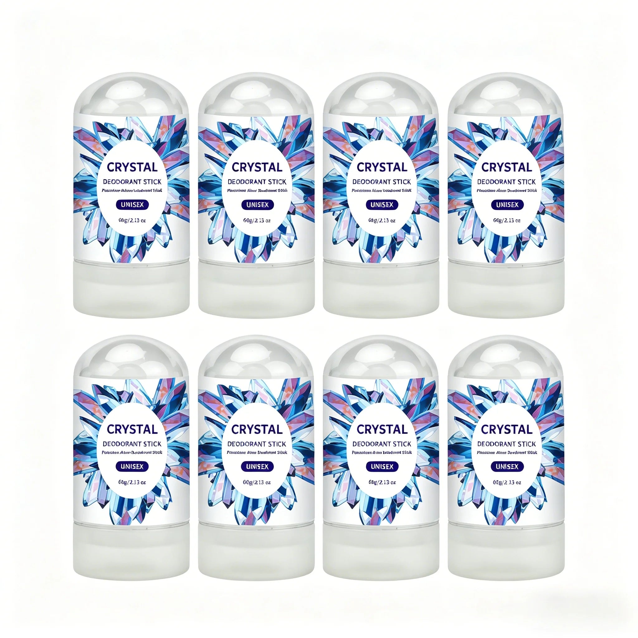 Tidesmit Crystal Alum Deodorant Stick 60g, a natural mineral salt unscented antiperspirant for men and women.