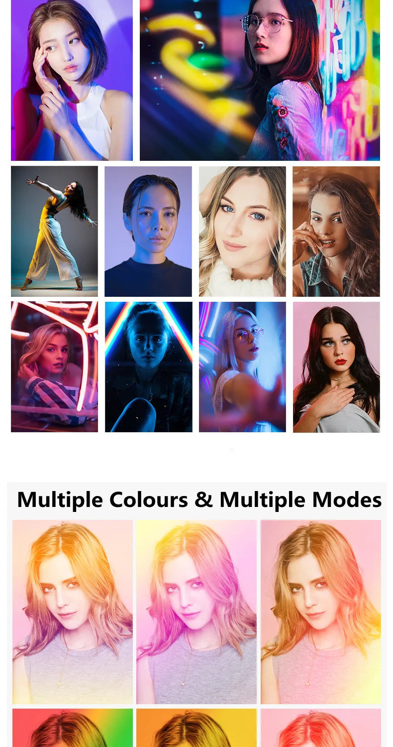 13 Inch RGB Ring Light with Tripod Stand - Adjustable LED Lighting Tidesmit
