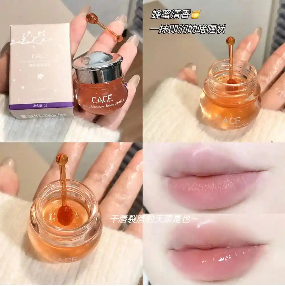 Peach Honey Lip Oil | Moisturizing Plumping Gloss - Tidesmit Lip Care Tidesmit