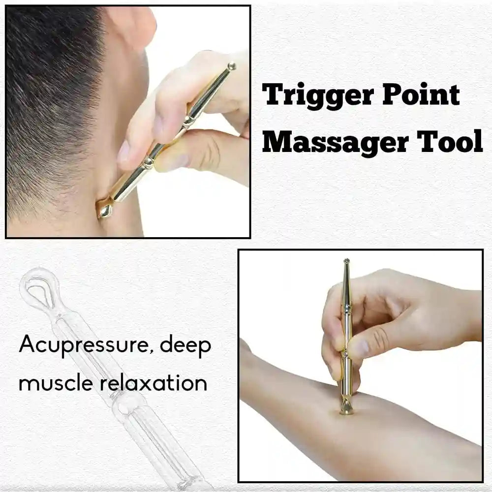 Facial Reflexology Massage Tool | Stainless Steel Probe | Tidesmit Eye Massage Instrument Tidesmit